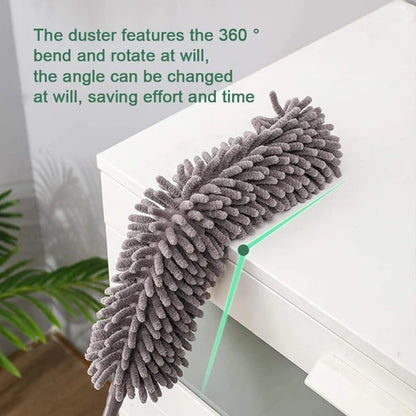 Microfiber Fan Duster – Flexible, Extendable for Easy Cleaning
