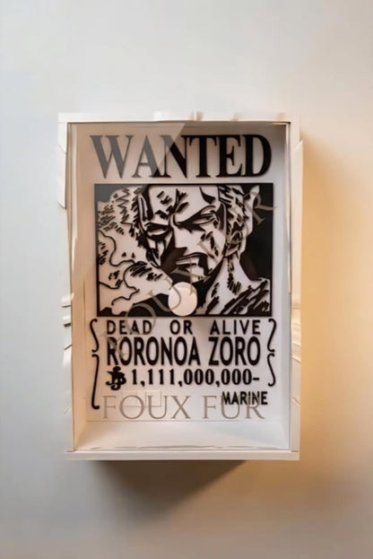 Roronoa Zoro Anime Shadow Lamp